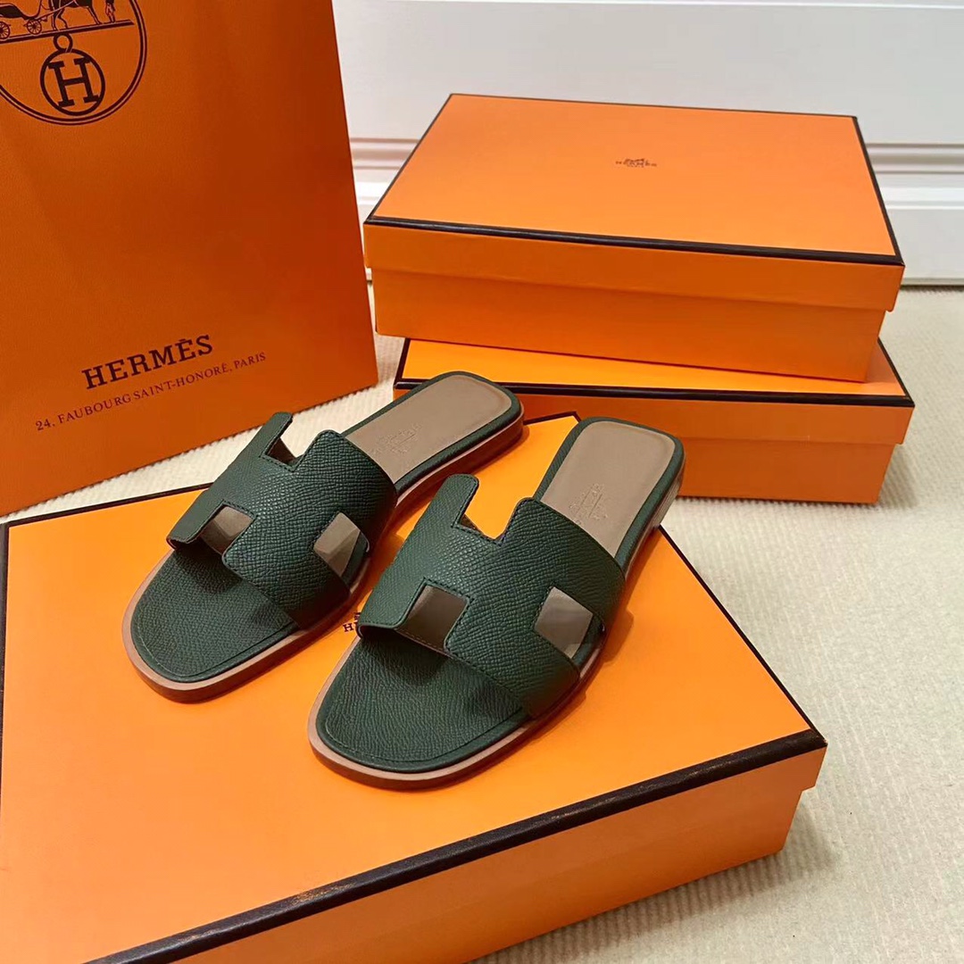 에르메스 올수공 오란 슬리퍼 샌들 앱송 36